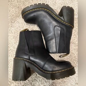 Dr. Martens Spence Leather Flared Heel Chelsea Boots